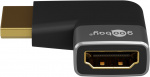 Goobay HDMI™ vinkeladapter 90° horisontal, 8K/60Hz HDMI™-uttag (typ A) > HDMI™ kontakt (typ A) 90 ° Goobay HDMI™ vinkeladapter 90° horisontal, 8K/60Hz HDMI™-uttag (typ A) > HDMI™ kontakt (typ A) 90 °