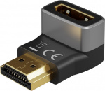 Goobay HDMI™ vinkeladapter 270° vertikal, 8K/60Hz HDMI™-uttag (typ A) > HDMI™ kontakt (typ A) 270 ° Goobay HDMI™ vinkeladapter 270° vertikal, 8K/60Hz HDMI™-uttag (typ A) > HDMI™ kontakt (typ A) 270 °