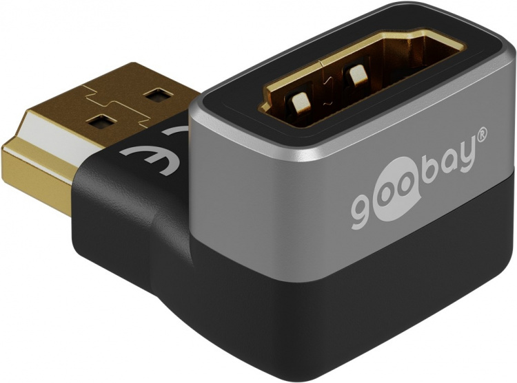 Goobay HDMI™ vinkeladapter 270° vertikal, 8K/60Hz HDMI™-uttag (typ A) > HDMI™ kontakt (typ A) 270 ° Goobay HDMI™ vinkeladapter 270° vertikal, 8K/60Hz HDMI™-uttag (typ A) > HDMI™ kontakt (typ A) 270 °