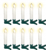 Goobay 10 sladdlösa LED-julgransljus inkl. 20x AAA (LR03) med clips, timerfunktion och fjärrkontroll, dimbar, varmvit (2500-2700 K) Goobay 10 sladdlösa LED-julgransljus inkl. 20x AAA (LR03) med clips, timerfunktion och fjärrkontroll, dimbar, varmvit (2500-2700 K)