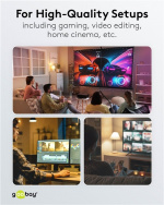 Goobay USB-C™-kabel, USB4™, 240 W, 20 Gbit/s, Power Delivery, 1 m USB-C™-kontakt > USB-C™-kontakt