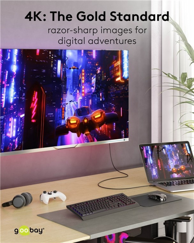 Goobay USB-C™-kabel, USB 3.2, 100 W, 10 Gbit/s, Power Delivery, 3 m USB-C™-kontakt > USB-C™-kontakt Goobay USB-C™-kabel, USB 3.2, 100 W, 10 Gbit/s, Power Delivery, 3 m USB-C™-kontakt > USB-C™-kontakt