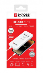 SKROSS Powerbank Reload 20 PD 65 W praktiskt extrabatteri med Power Delivery och Quick Charge för snabbladdning SKROSS Powerbank Reload 20 PD 65 W praktiskt extrabatteri med Power Delivery och Quick Charge för snabbladdning