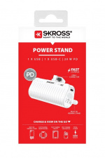 SKROSS Power Stand 18,5 W, 5000 mAh powerbank och smartphone-stativ i ett SKROSS Power Stand 18,5 W, 5000 mAh powerbank och smartphone-stativ i ett