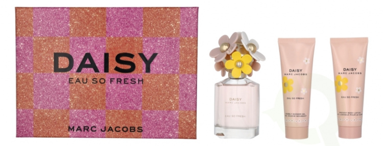 Marc Jacobs Daisy Eau So Fresh Giftset 225 ml Edt Spray 75ml/Body Lotion 75ml/Shower Gel 75ml
