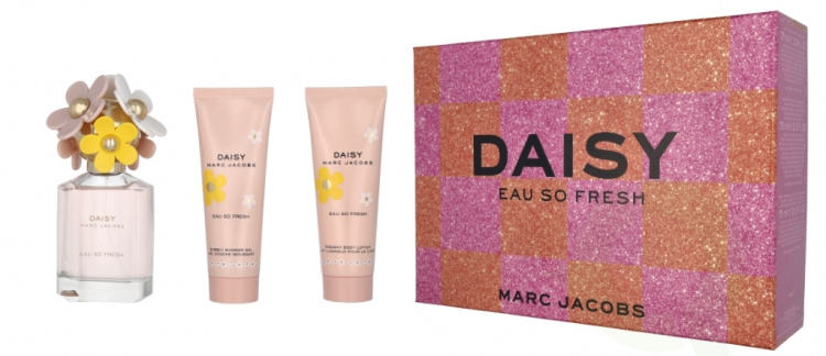 Marc Jacobs Daisy Eau So Fresh Giftset 225 ml Edt Spray 75ml/Body Lotion 75ml/Shower Gel 75ml
