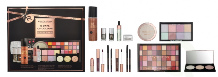 Makeup Revolution Advent Calendar Limited Edition 12 piece 12 Pcs