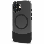 Celly Magdual MagSafe-kompatibelt skal iPhone 16 Svart + Transparent Celly Magdual MagSafe-kompatibelt skal iPhone 16 Svart + Transparent