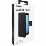 Celly Wally Wallet Case Galaxy S24 FE Svart