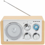 Denver Radio AM/FM Analog inställning AUX-ingång TR-63LW Ljust trä