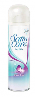 Gillette Satin Care Dry Skin Sheasmör Gel 200 ml Gillette Satin Care Dry Skin Sheasmör Gel 200 ml