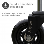 Desire2 Gummihjul 22mm för Universalstolar 5-pack Desire2 Gummihjul 22mm för Universalstolar 5-pack