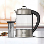 BLACK+DECKER Vattenkokare i Glas med Té-filter 1,7L