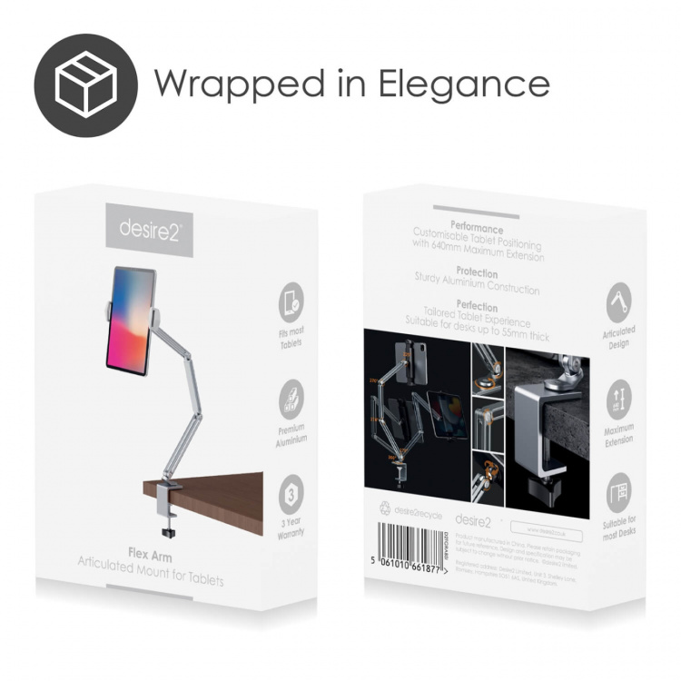 Desire2 Flex Arm Tablet-fäste för 12,9