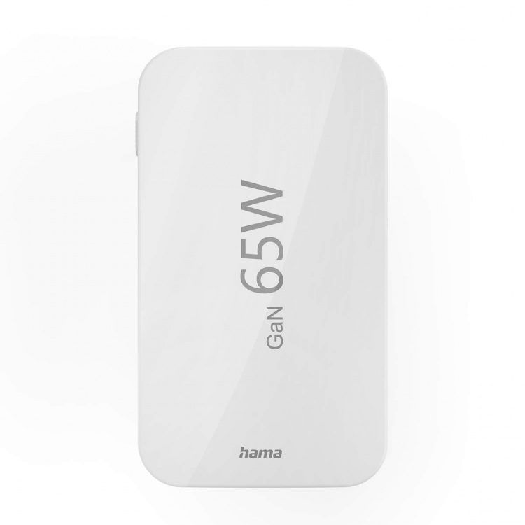 Hama Laddare 2x USB-C 1x USB-A Flat PD 65W Vit