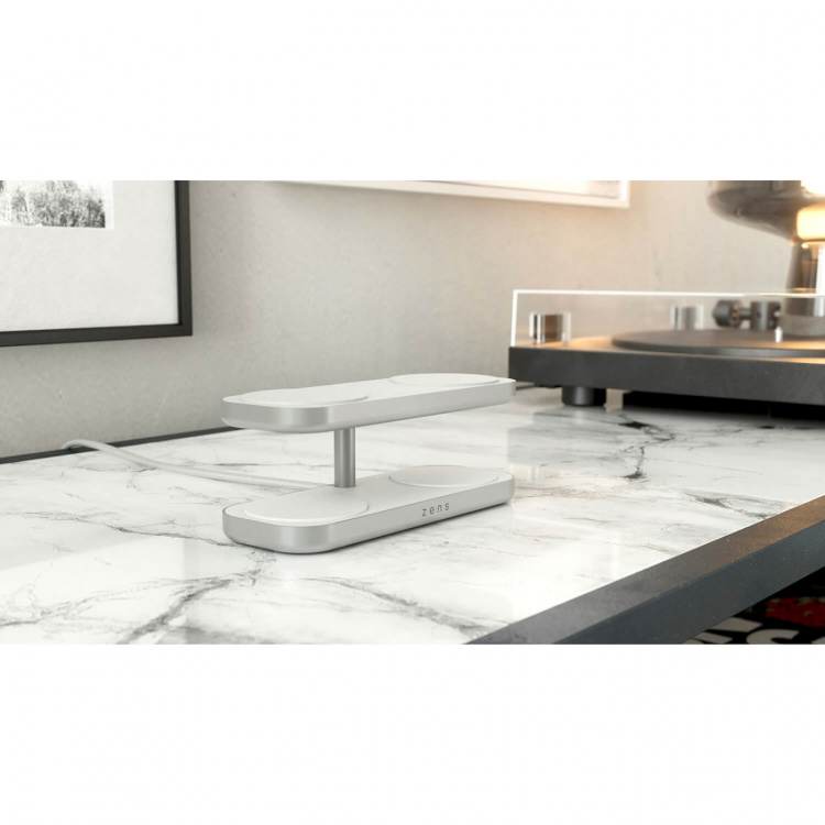 Zens Trådlös Laddare Quattro Pro 4 Qi2 Vit