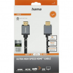 Hama Kabel HDMI Ultra High Speed 8K 48Gbit/s Metall Guld 5.0m