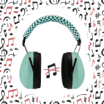 Alecto Hörselkåpor för bebisar och småbarn Green