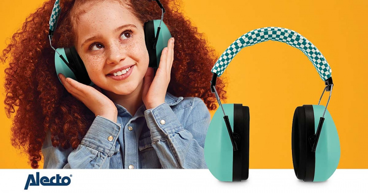 Alecto Hörselkåpor för bebisar och småbarn Green