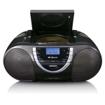 Lenco Bärbar DAB+- och FM-radio med CD-kassett och Bluetooth® Svart