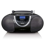 Lenco Bärbar DAB+- och FM-radio med CD-kassett och Bluetooth® Svart
