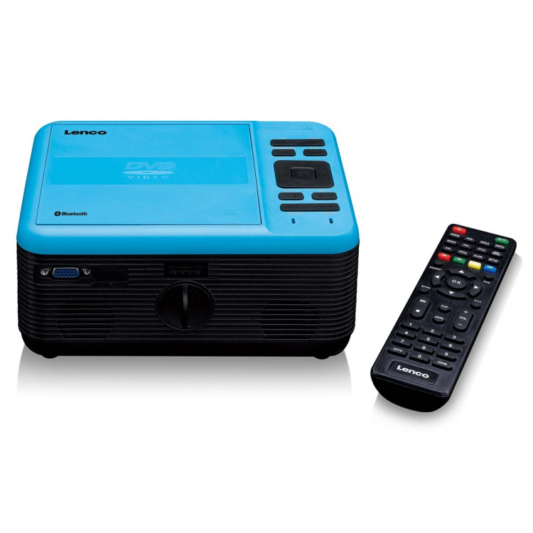 Lenco LCD-projektor med DVD-spelare och Bluetooth® Blue