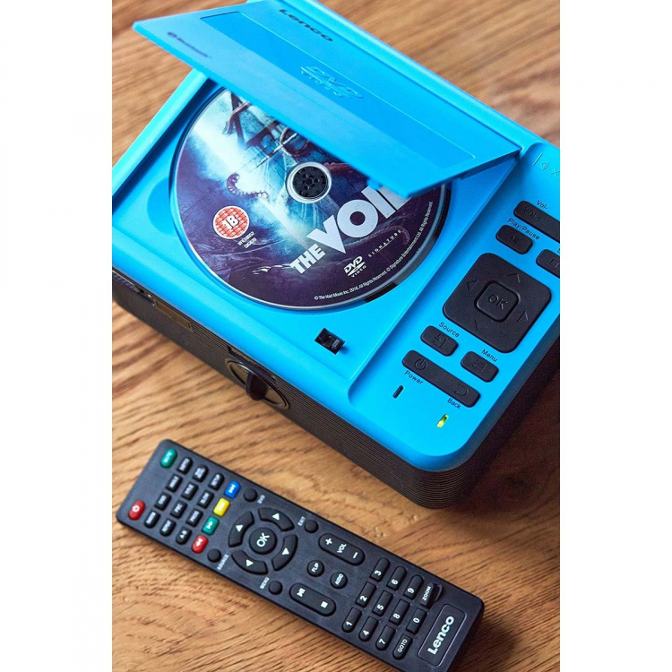 Lenco LCD-projektor med DVD-spelare och Bluetooth® Blue