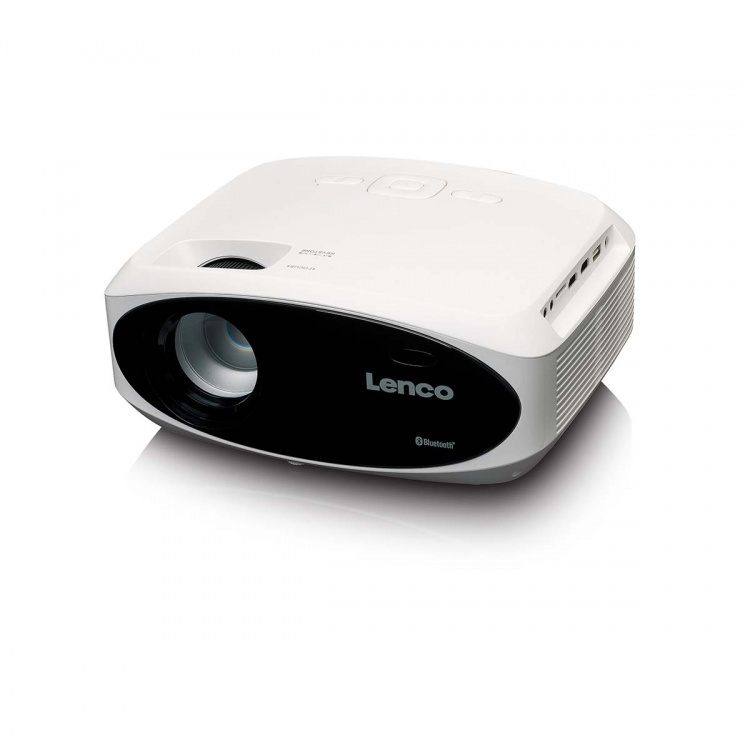 Lenco Full HD 1080P LCD-projektor med Bluetooth® Vit