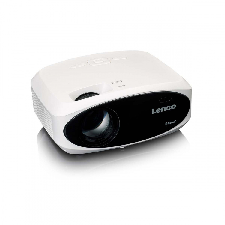 Lenco Full HD 1080P LCD-projektor med Bluetooth® Vit