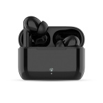 Nedis Fullt Trådlösa hörlurar | ENC (Environmental Noise Cancelling) | Bluetooth® | Maximal batteritid: 24 timmar | Tryck på Kontroll | Batteri hölje | Trådlöst laddningsfodral | Inbygd mikrofon | Stöd för röststyrning | Brusreducering | IPX4 | Svart