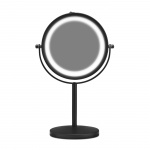 Gillian Jones Bordsspegel med starkt LED-ljus - Matt svart Gillian Jones Bordsspegel med starkt LED-ljus - Matt svart