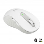 Logitech M650 Signature - Stor trådlös mus - Vit ( Vänsterhänt )