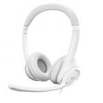 Logitech H390 trådbundet headset för PC/Laptop, stereohörlurar med brusreducerande mikrofon, USB-A WHITE Logitech H390 trådbundet headset för PC/Laptop, stereohörlurar med brusreducerande mikrofon, USB-A WHITE