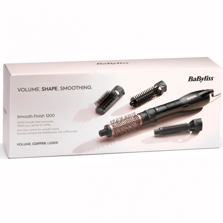 BaByliss Varmluftsborste Smooth Finish 1200W AS122E BaByliss Varmluftsborste Smooth Finish 1200W AS122E