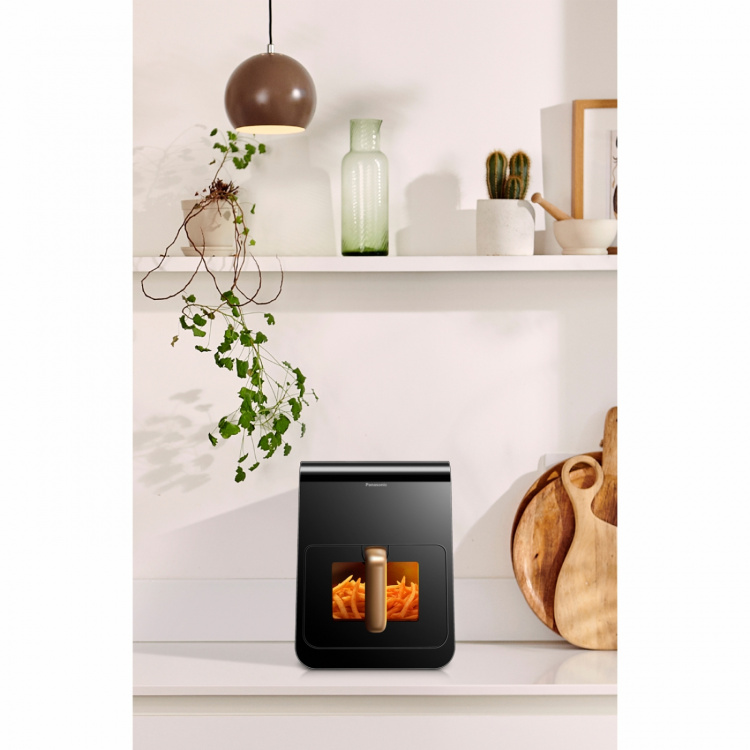 Panasonic Airfryer 5L 1450W NF-CC500SXE Dubbla element Touch, Belysning & Ånga Panasonic Airfryer 5L 1450W NF-CC500SXE Dubbla element Touch, Belysning & Ånga