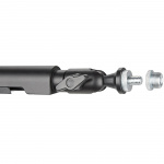 LogiLink Professionell studiomikrofonarm med kabelhantering Aluminium Svart