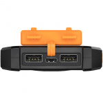 LogiLink PowerBank 10.000 mAh 12W Solcell Svart