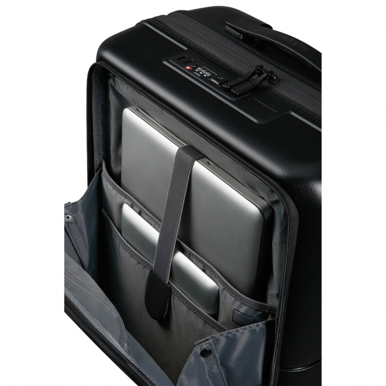 American Tourister Resväska DashPop Spinner 55/23 Front Pocket Laptop True Black