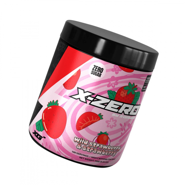 X-GAMER Energidryckspulver X-Zero 160 gram Wild Strawberry & Strawberry X-GAMER Energidryckspulver X-Zero 160 gram Wild Strawberry & Strawberry