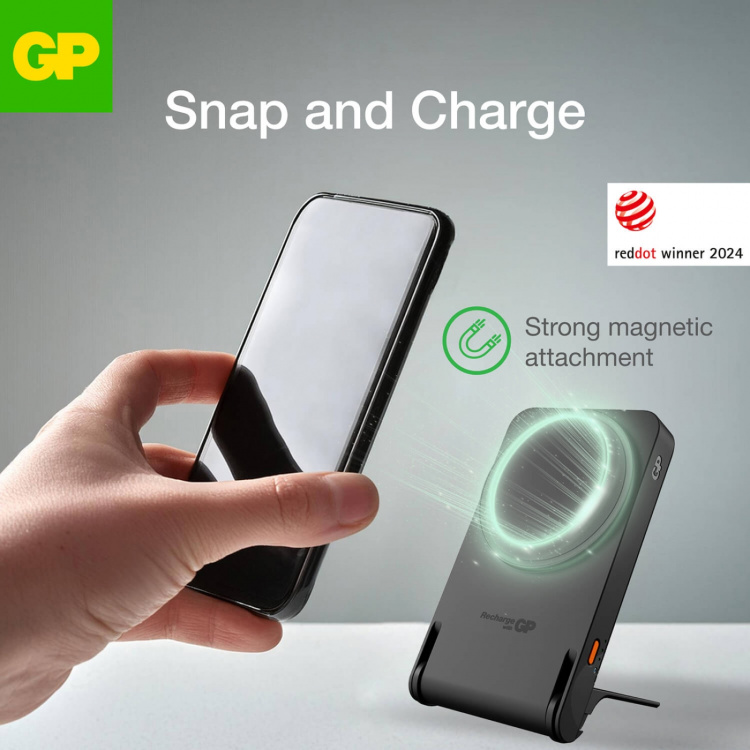 GP Magnetic Safe 2-in-1 Powerbank Wireless 5000mAh GP Magnetic Safe 2-in-1 Powerbank Wireless 5000mAh