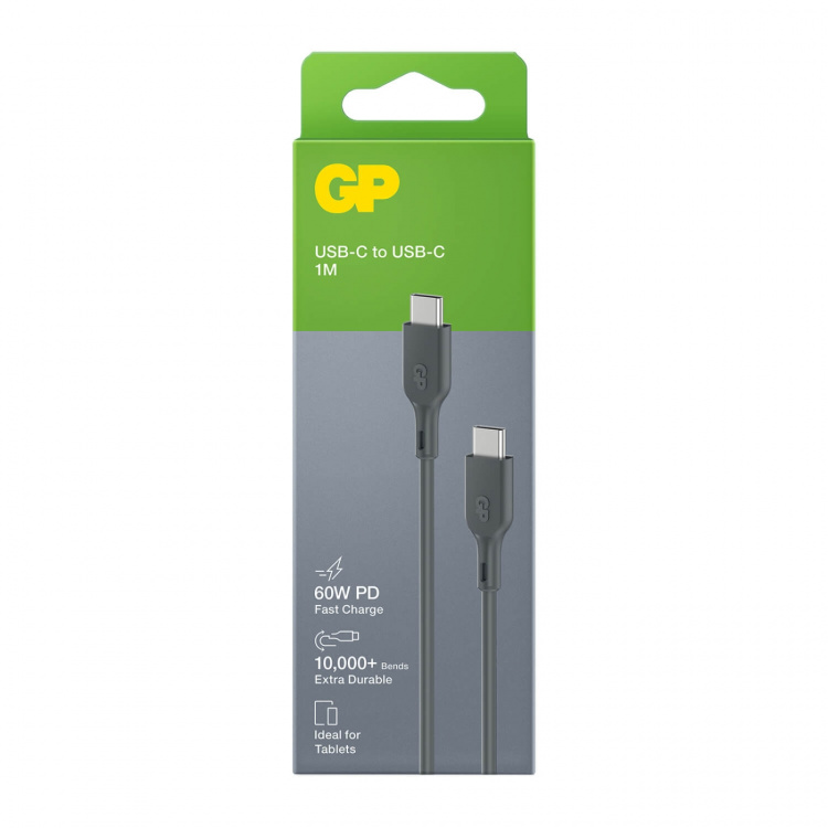 GP Kabel USB-C Till USB-C 60W CC1P 1m GP Kabel USB-C Till USB-C 60W CC1P 1m