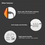 GP Kabel USB-A Till Lightning CL1N 1m GP Kabel USB-A Till Lightning CL1N 1m