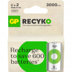 GP Batteri Recyko NiMH C HR14 3000mAh 2-Pack