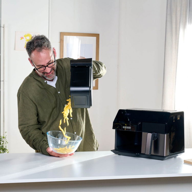 BLACK+DECKER Air Fryer Dual Basket 2500W BLACK+DECKER Air Fryer Dual Basket 2500W