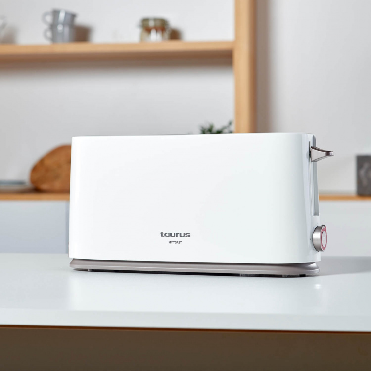 Taurus Brödrost Mytoast Enkelslot Lång Vit Taurus Brödrost Mytoast Enkelslot Lång Vit