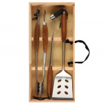 Mustang Grillset Grilling Set Trälåda 3st Mustang Grillset Grilling Set Trälåda 3st