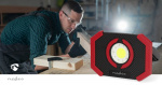 Nedis Arbetslampa | 10 W | Batteridriven | 5 V DC | N/A | Uppladdningsbara | Belysning varaktighet: 10 h | 1000 lm | Belysningsräckvidd: 30 m