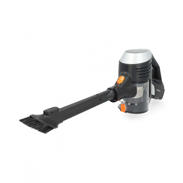 Nedis Skaftdammsugare | 130 W | 25.9 VAC | Motoriserad borste med integrerad belysning | 10000 Pa | HEPA luftfilter | Orange / Svart