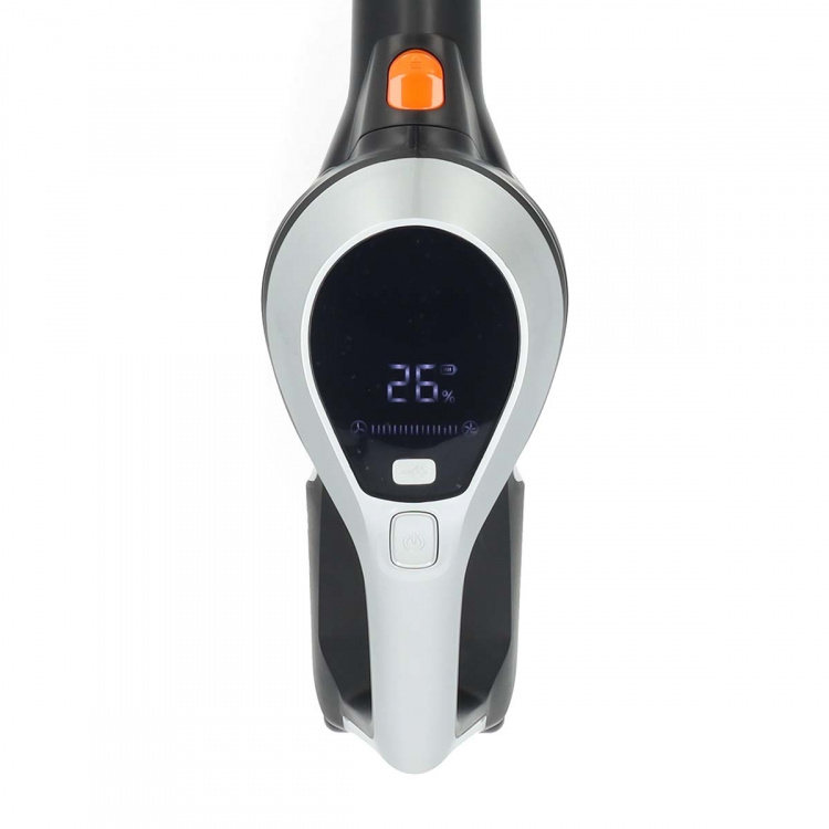 Nedis Skaftdammsugare | 130 W | 25.9 VAC | Motoriserad borste med integrerad belysning | 10000 Pa | HEPA luftfilter | Orange / Svart