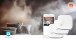 Nedis SmartLife Rökdetektor | Wi-Fi | Batteridriven | Givarlivscykel: 10 år | EN 14604 | Max. batteritid: 24 Månader | 85 dB | Vit | 3 st